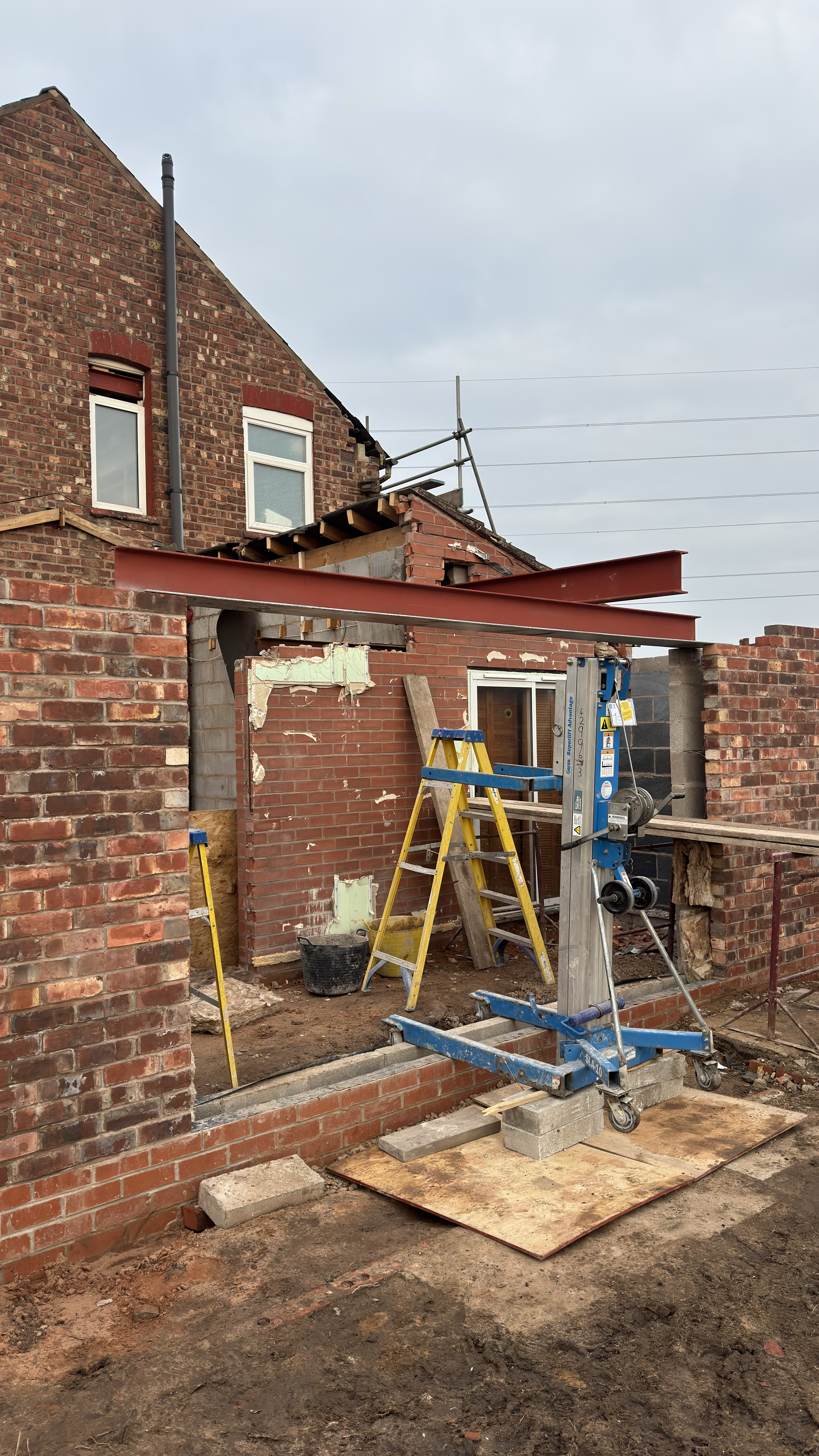 Finished high-end kitchen extension