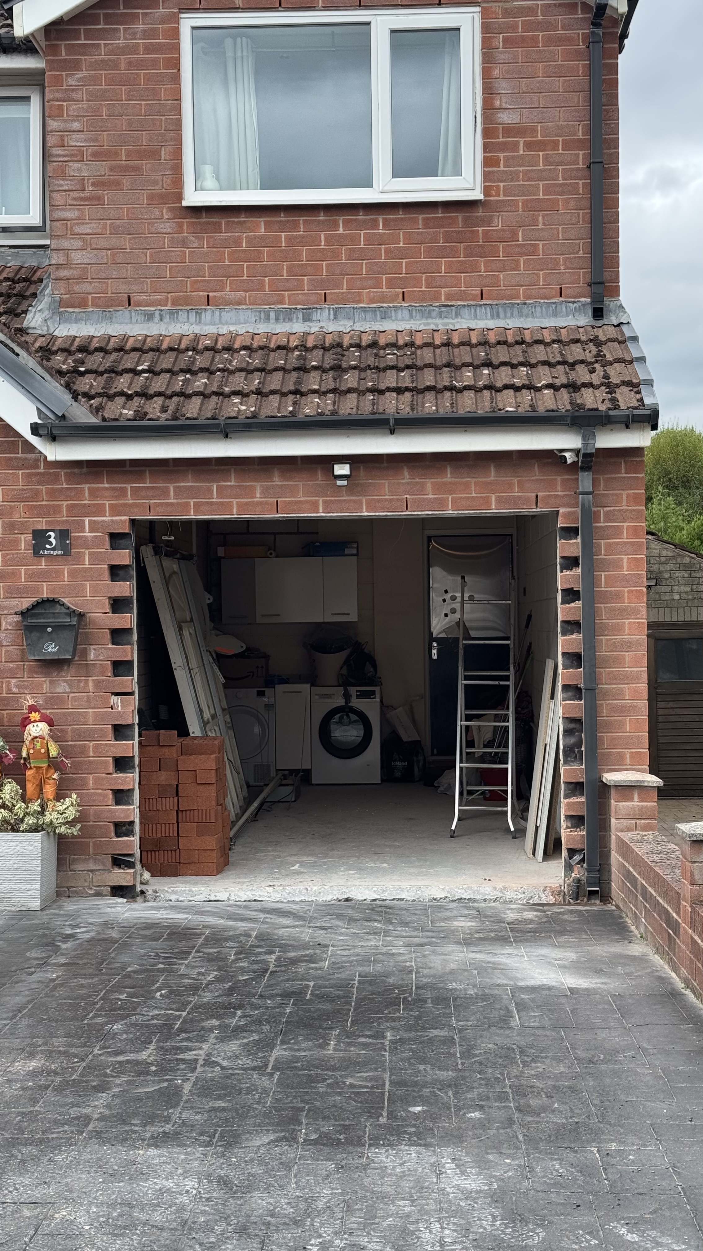 Modern rear extension with black framed glazing